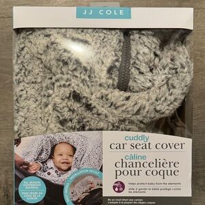 NWT JJ Cole Gray Cuddly Car Seat Cover - Plush Knit